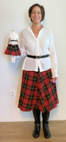Alex in Plaid Skirt